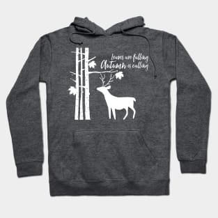 Leaves Are Falling Deer Hoodie